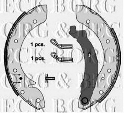 BORG & BECK bbs6285 -  Комплект тормозных колодок